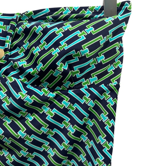 Shoshanna Swimwear Bandeau One Piece Chain link Print Sweetheart Medium - Picture 2 of 7